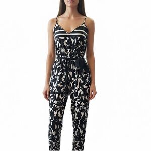 Stylish Black and White Jumpsuit